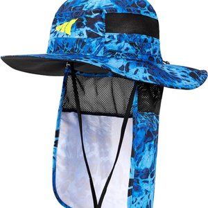 KastKing UPF 50 Boonie Hat Fishing Hat with Removable Neck Flap Sun Hats for Men